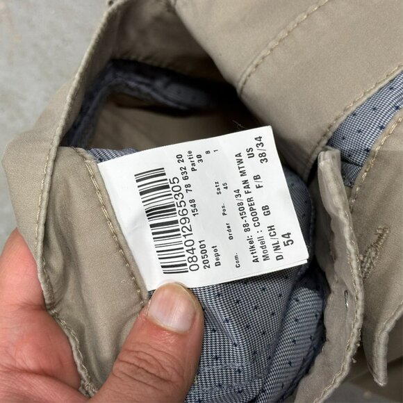 BRAX Cooper Chino Pants Stretch Cotton Trousers Beige 36x29 - Picture 6 of 10